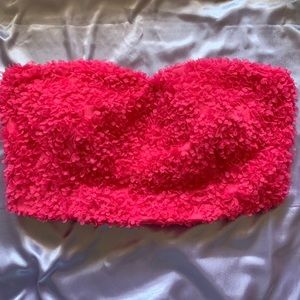 NWT hot pink floral cha cha bustier (CROSS POSTED)